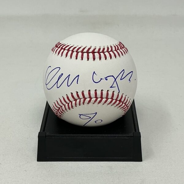George Lopez Autographed Stand-Up Comedian Actor ROML Baseball JSA COA