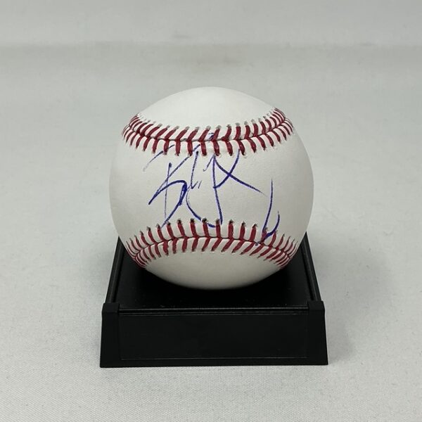 Bobby Lashley Autographed WWE Wrestler Bellator MMA Fighter ROML Baseball JSA COA