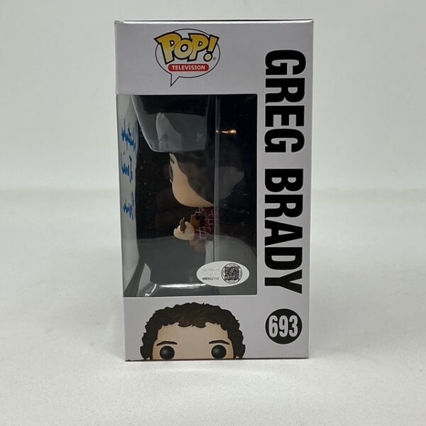 Christopher Daniel Barnes Autographed Greg Brady The Brady Bunch #693 Funko Pop JSA - Image 5