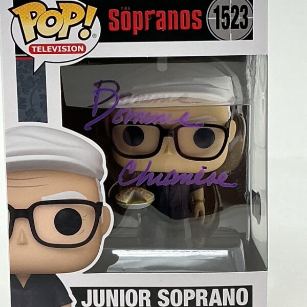 Dominic Chianese Autographed Junior Soprano The Sopranos #1523 Funko Pop Beckett - Image 2