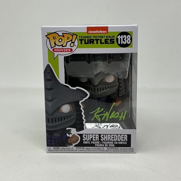 Kevin Nash Autographed TMNT Super Shredder #1138 Funko Pop PSA COA
