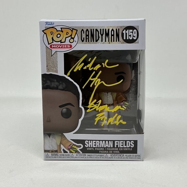 Michael Hargrove Autographed Sherman Fields Candyman #1159 Funko Pop Beckett