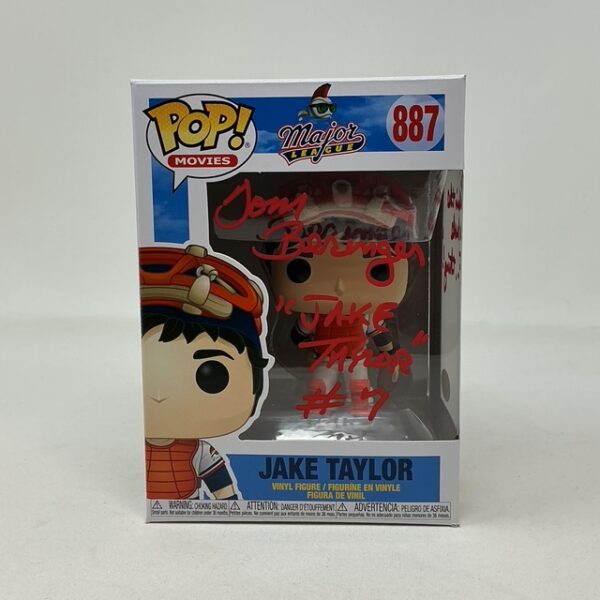Tom Berenger Autographed Jake Taylor Major League #887 Funko Pop JSA COA
