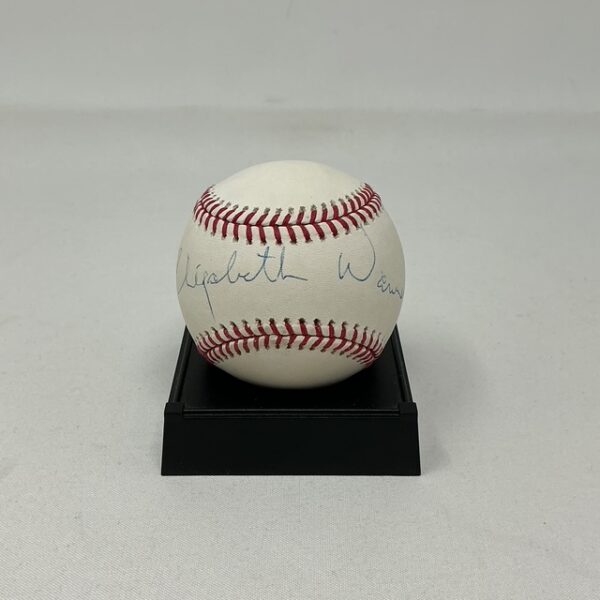 Elizabeth Warren Autographed United States senator of Massachusetts ROML Baseball PSA/DNA