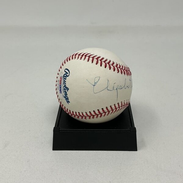 Elizabeth Warren Autographed United States senator of Massachusetts ROML Baseball PSA/DNA - Image 2
