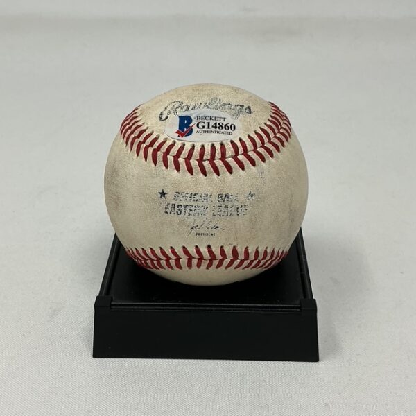 Cavan Biggio Autographed Game Used Eastern League Minor League Baseball Beckett - Image 3