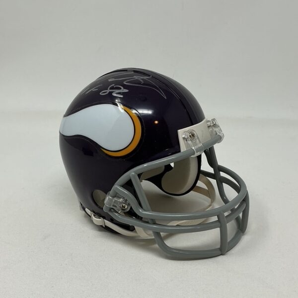 Fran Tarkenton Autographed Minnesota Vikings HOF 86 Mini Helmet JSA COA - Image 4