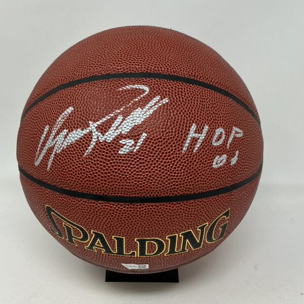 Dominique Wilkins Autographed Atlanta Hawks HOF 06 NBA Spalding Basketball Fanatics - Image 2