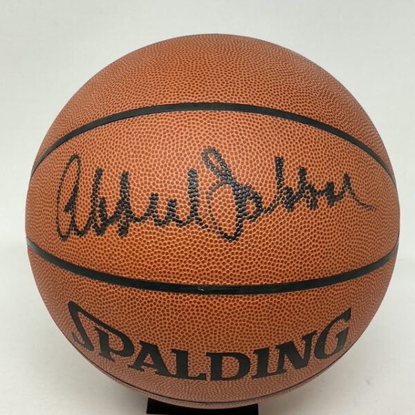 Kareem Abdul-Jabbar Autographed Los Angeles Lakers NBA Spalding Basketball JSA - Image 2