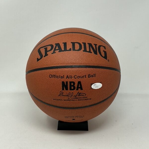 Kareem Abdul-Jabbar Autographed Los Angeles Lakers NBA Spalding Basketball JSA - Image 4