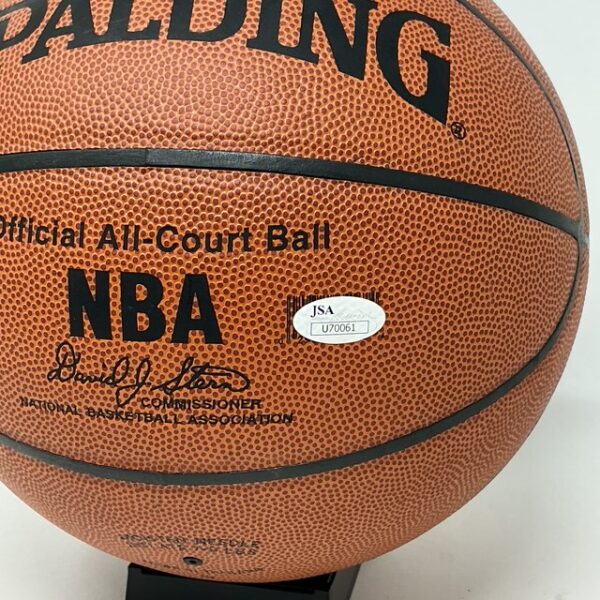 Kareem Abdul-Jabbar Autographed Los Angeles Lakers NBA Spalding Basketball JSA - Image 5