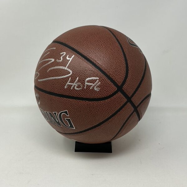 Shaquille O'Neal Autographed Los Angeles Lakers HOF 16 NBA Spalding Basketball Beckett - Image 3