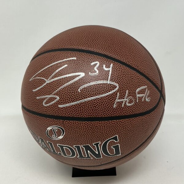 Shaquille O'Neal Autographed Los Angeles Lakers HOF 16 NBA Spalding Basketball Beckett - Image 2