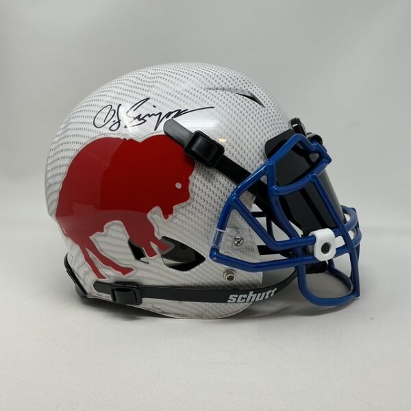 OJ Simpson Autographed Buffalo Bills Authentic  Full Size Hydro Dipped Schutt Helmet JSA COA