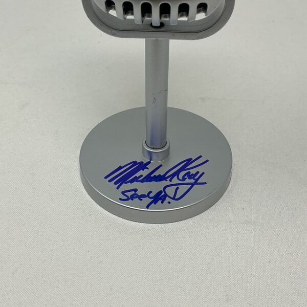 Michael Kay Autographed New York Yankees YES ESPN Broadcaster Novelty Microphone JSA COA - Image 3