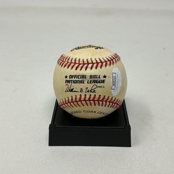 Bob Gibson Autographed St. Louis Cardinals HOF 81 ONL Baseball JSA COA - Image 2