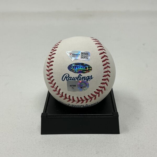Jed Lowrie Autographed Oakland Athletics ROML Baseball Fanatics - Image 2