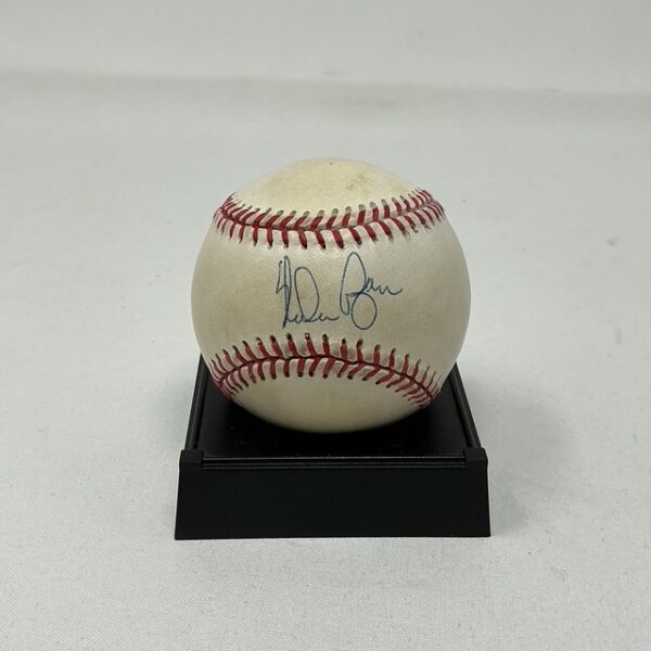Nolan Ryan Autographed Texas Rangers OAL Baseball JSA COA