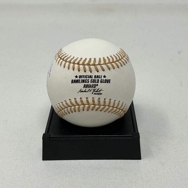 Dustin Pedroia Autographed Boston Red Sox Gold Glove Award ROML Baseball Beckett - Image 2
