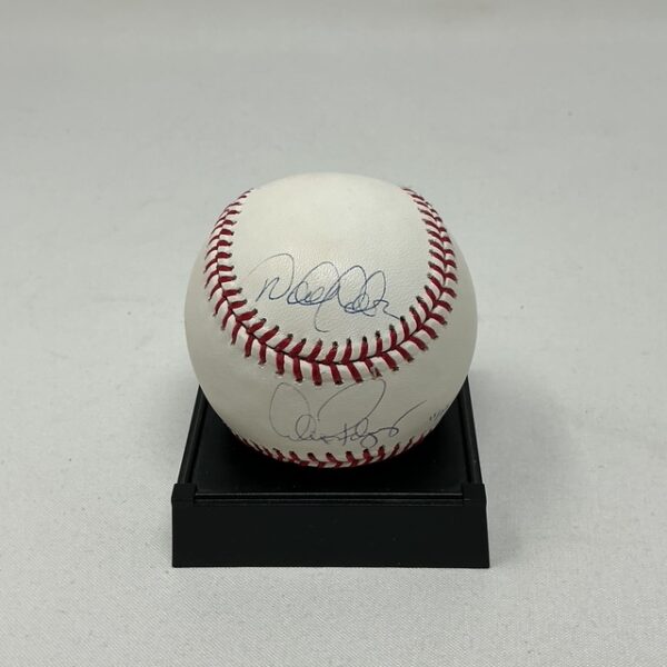 Derek Jeter & Alex Rodriguez Autographed New York Yankees ROML Baseball JSA LOA - Image 2