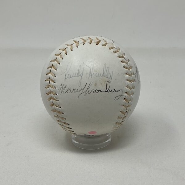 MLB Hall of Famers & Stars 10 Signatures Banks Martin Cepeda Worth Red Dot Softball JSA LOA - Image 4