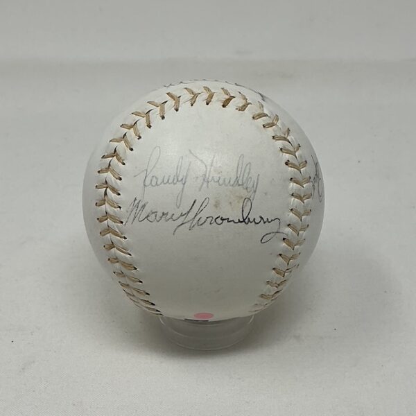 MLB Hall of Famers & Stars 10 Signatures Banks Martin Cepeda Worth Red Dot Softball JSA LOA - Image 6