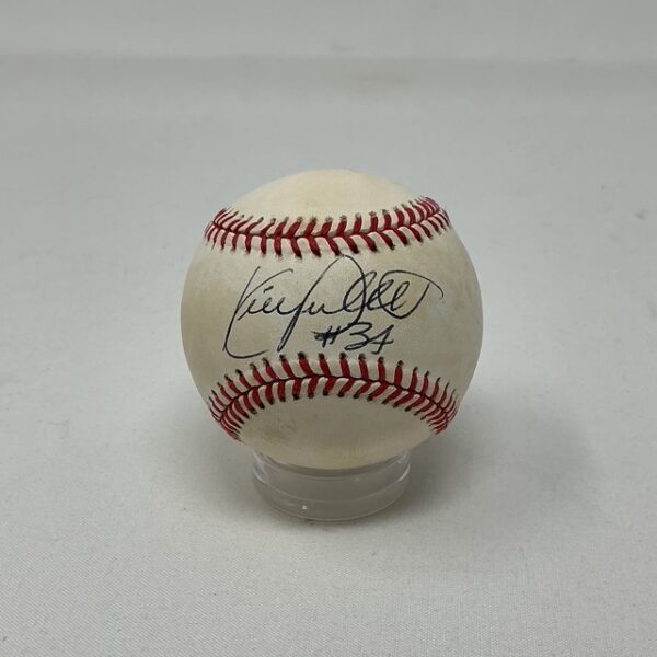 Kirby Puckett Autographed Minnesota Twins #34 OAL Baseball JSA LOA
