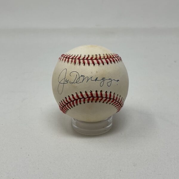 Joe DiMaggio Autographed New York Yankees Baseball JSA LOA