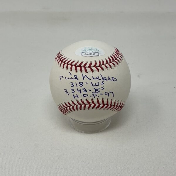 Phil Niekro Autographed Atlanta Braves Multi Inscription ROML Baseball JSA