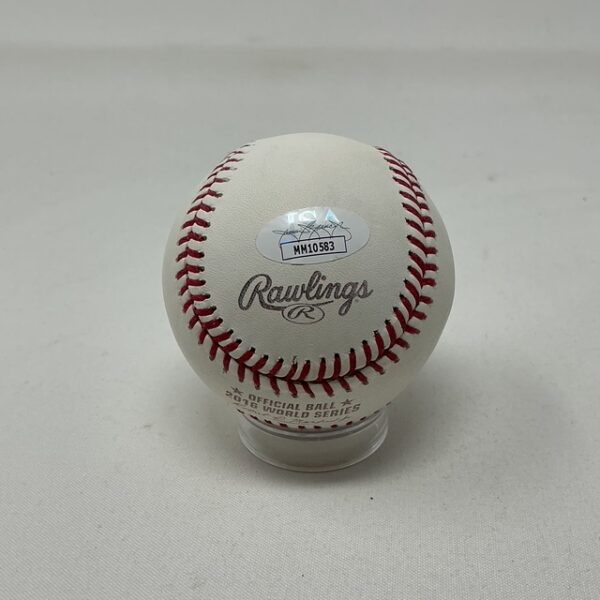 Ben Zobrist Autographed Chicago Cubs 2016 World Series ROML Baseball JSA COA - Image 3