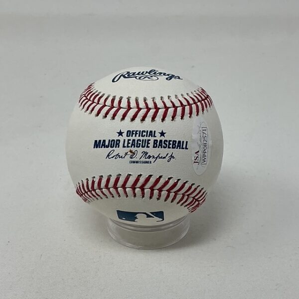 Reggie Jackson Autographed New York Yankees HOF 93 ROML Baseball JSA COA - Image 2