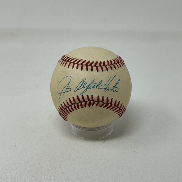 Catfish Hunter Autographed New York Yankees OAL Baseball JSA COA