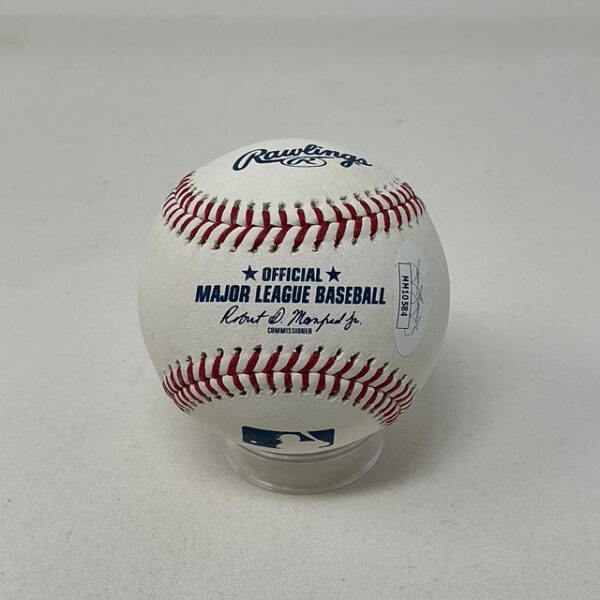 Jorge Posada Autographed New York Yankees ROML Baseball JSA COA - Image 2