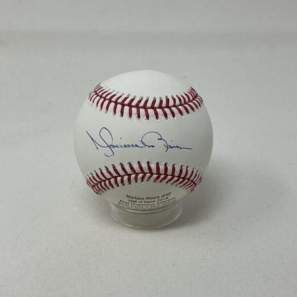 Mariano Rivera Autographed New York Yankees LE 28/42 Achievement ROML Baseball JSA COA
