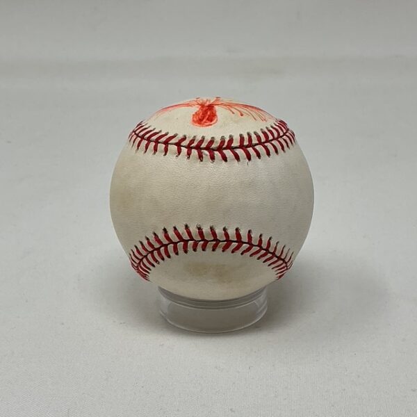 Bill Gallo Autographed New York Daily News Basement Bertha Drawing ONL Baseball JSA - Image 2