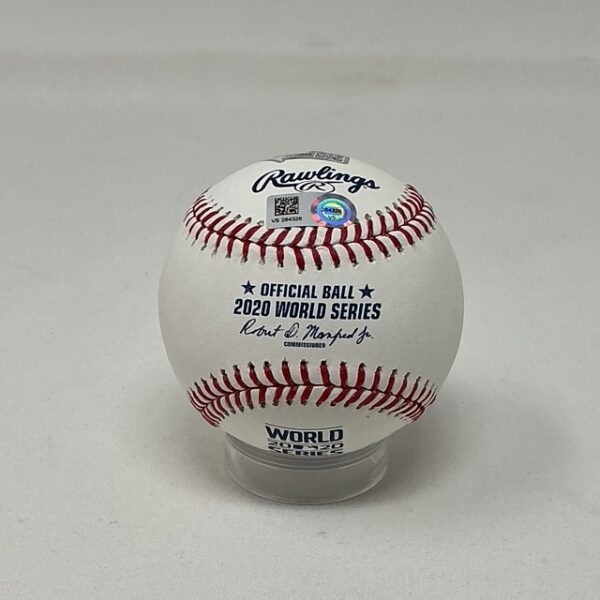 Randy Arozarena Autographed Tampa Bay Rays Record Post Season 2020 World Series Baseball Fanatics - Image 2