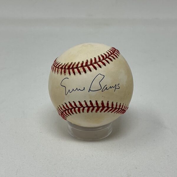 Ernie Banks Autographed Chicago Cubs ONL Baseball JSA COA