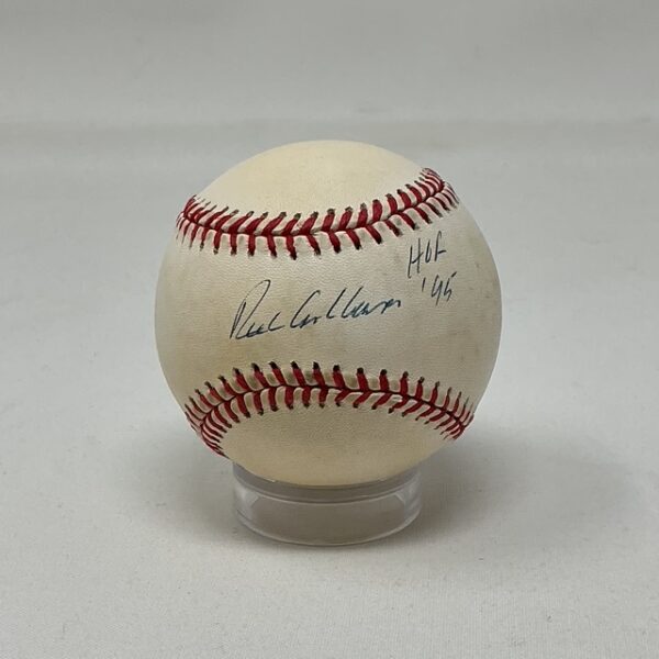 Richie Ashburn Autographed Philadelphia Phillies HOF 95 ONL Baseball JSA COA