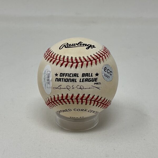 Richie Ashburn Autographed Philadelphia Phillies HOF 95 ONL Baseball JSA COA - Image 3