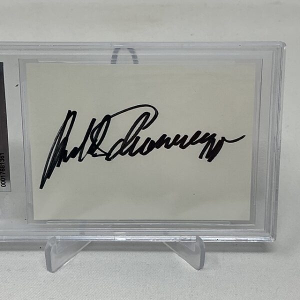 Arnold Schwarzenegger Autographed The Terminator Politician Governor Cut Beckett Slabbed - Image 3
