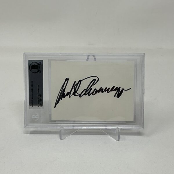 Arnold Schwarzenegger Autographed The Terminator Politician Governor Cut Beckett Slabbed - Image 2