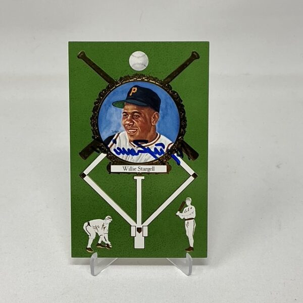Willie Stargell Autographed Pittsburgh Pirates Postcard JSA COA