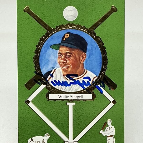 Willie Stargell Autographed Pittsburgh Pirates Postcard JSA COA - Image 2