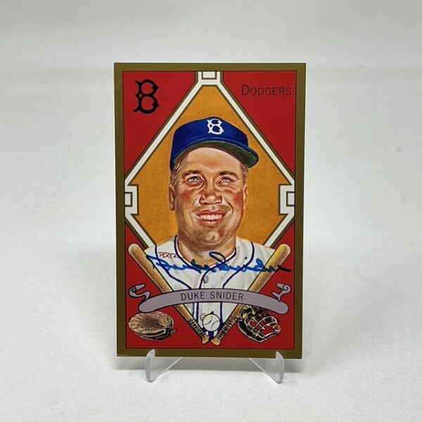 Duke Snider Autographed Brooklyn Dodgers Postcard JSA COA