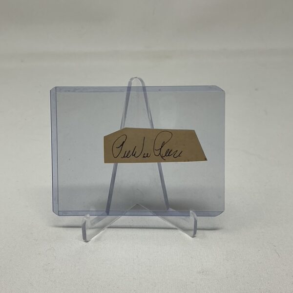 Pee Wee Reese Autographed Brooklyn Dodgers Cut JSA