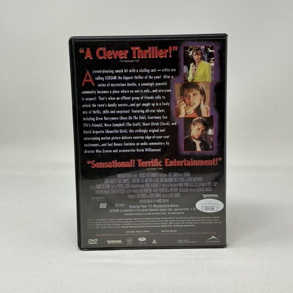 Jamie Kennedy Autographed Scream Horror Movie DVD JSA COA - Image 4