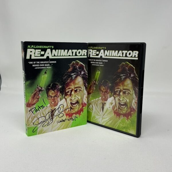 Jeffrey Combs Autographed Herbert West Re-Animator DVD JSA COA - Image 3