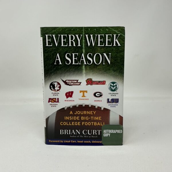 Coach Nick Saban  & Brian Curtis Autographed Every Week A Season Hardcover Book JSA COA