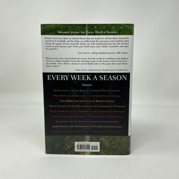Coach Nick Saban  & Brian Curtis Autographed Every Week A Season Hardcover Book JSA COA - Image 4