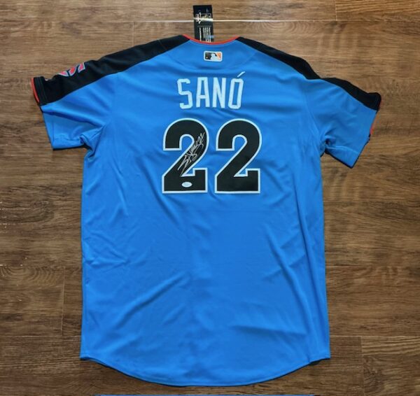 Miguel Sano Autographed Minnesota Twins Authentic NWT 2017 Majestic All Star Game Jersey JSA